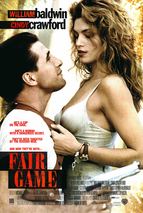 fair game 1995 advance one sheet poster rolled